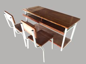 Bàn ghế vi tính học sinh 2 chỗ ngồi